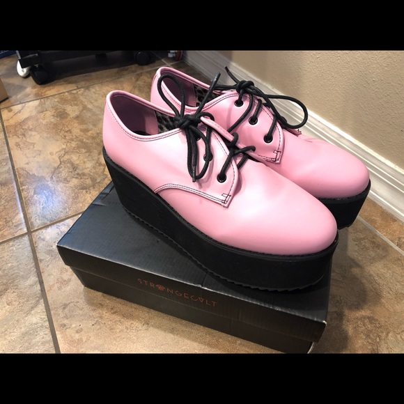 Strange Cult Shoes - ( BRAND NEW! ) STRANGE CULT PINK PLATFORM SHOES, 9